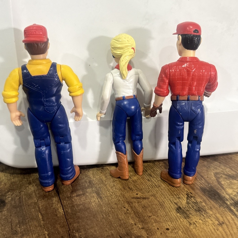 1995 Tonka Farm Figures Western Cowboy Cowgirl Mom Dad Farm Ranch Mechanic LOT 3 - Picture 5 of 9